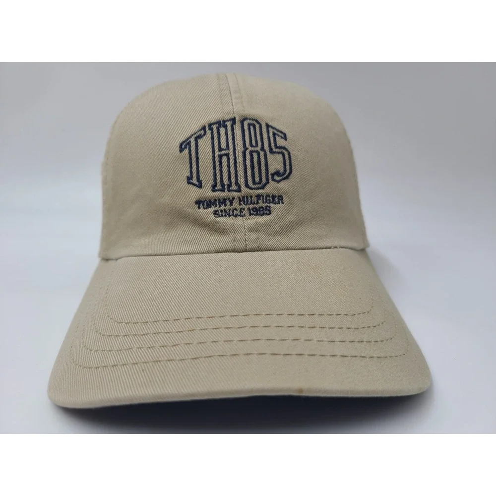 Youth‎ Tommy Hilfiger TH85 Adjustable Hat Cap Cotton Casual Logo Boy Girl Beige